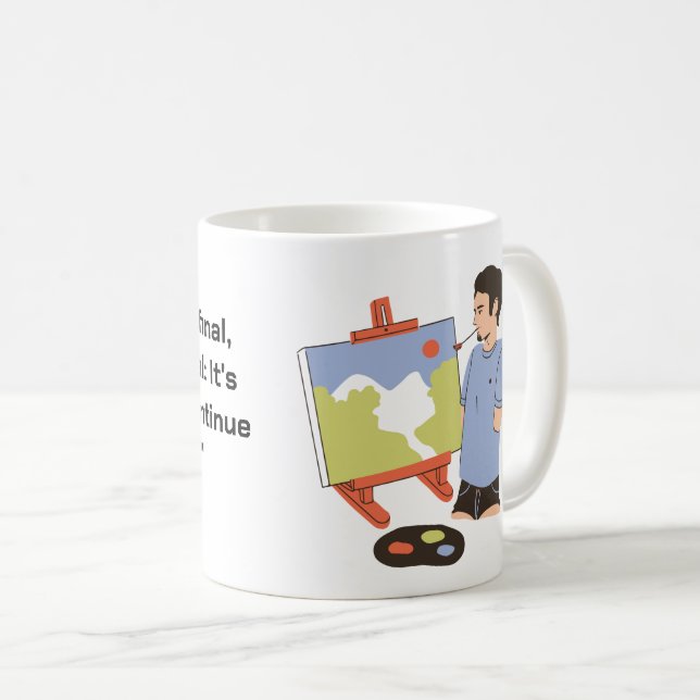 Inspirational Success Quote Coffee Mug (Front Right)