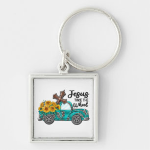Inspirational Sunflower/Butterfly Sublimation Key Ring