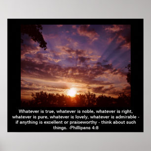 Inspirational sunrise poster