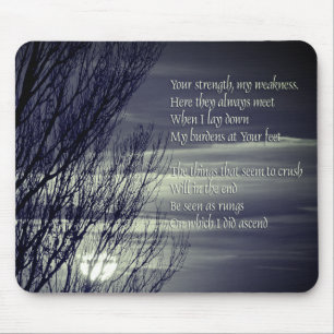 Inspirational Sunset Prayer  Mouse Mat