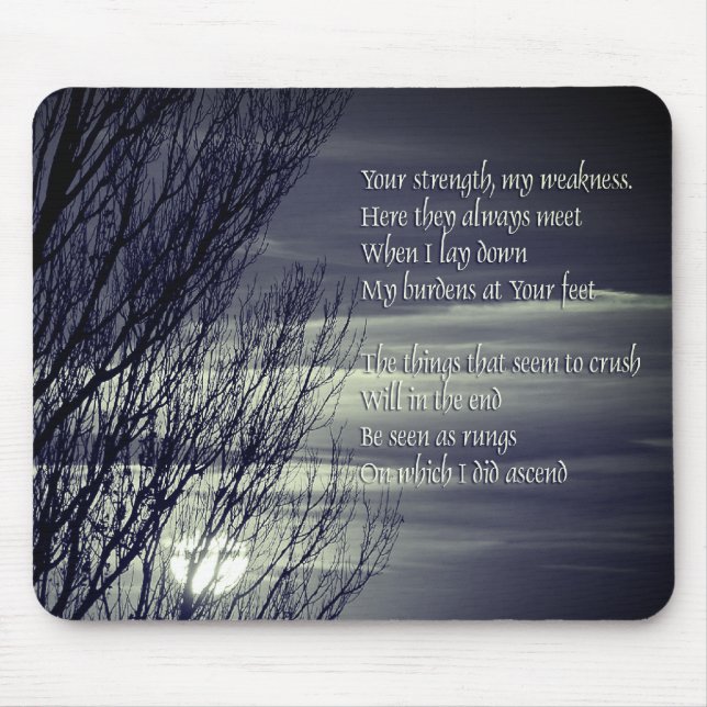 Inspirational Sunset Prayer  Mouse Mat (Front)