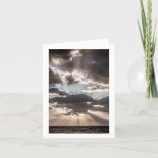 Inspirational Sunshine Rays Blank Note Card