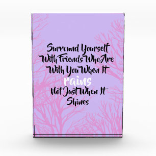Inspirational Surround Yourself Quote Photo Block