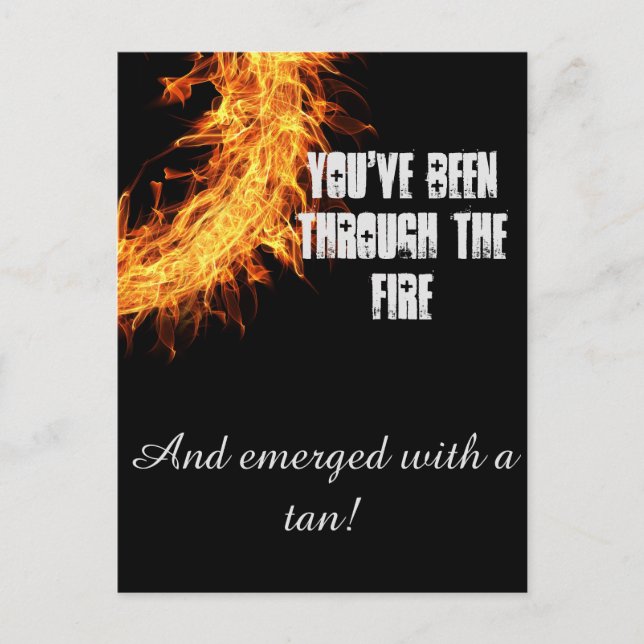 Inspirational survivor message postcard (Front)