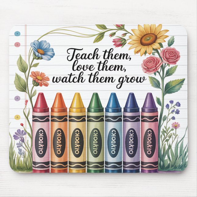 Inspirational Teacher Mouse Mat (Front)