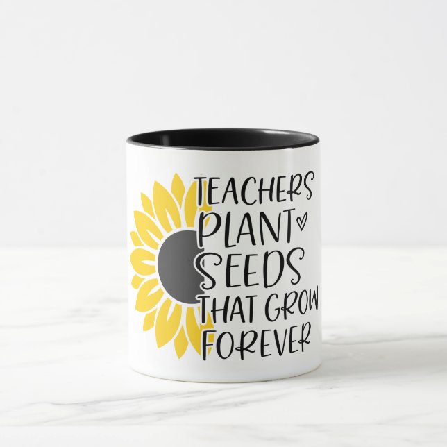 Inspirational Teacher/ Sunflower Mug (Center)