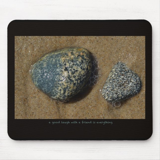 Inspirational text and photo. mouse mat (Front)