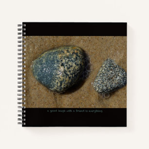 Inspirational text and photo. notebook