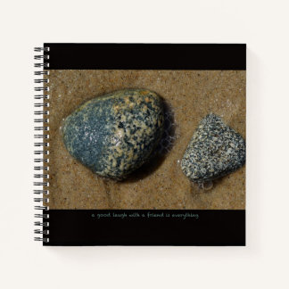 Inspirational text and photo. notebook