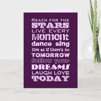 Inspirational Text Card