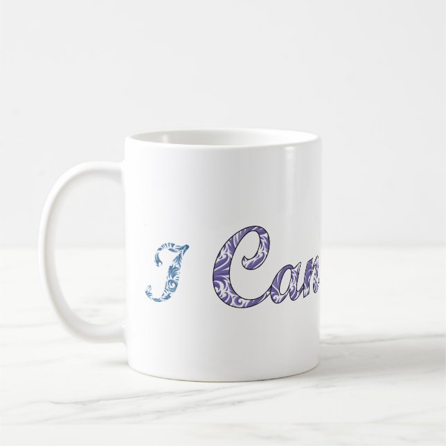inspirational text design coffee mug (Left)