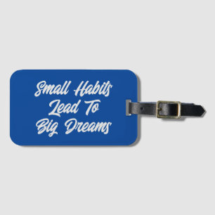 Inspirational Text Quote Men’s Luggage Tag