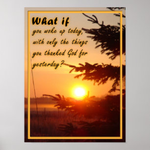 Inspirational Thank God Poster