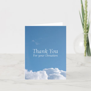 Inspirational Thank You For Your Donation Custom C Card