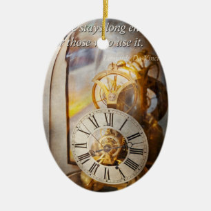 Inspirational - Time - A look back in time Ceramic Tree Decoration