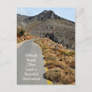 Inspirational Travel Quote Postcard