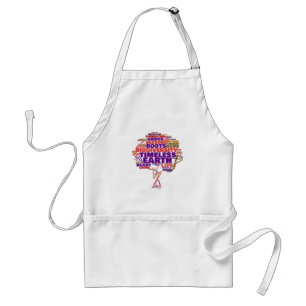 Inspirational Tree of Life Tag Cloud Standard Apron