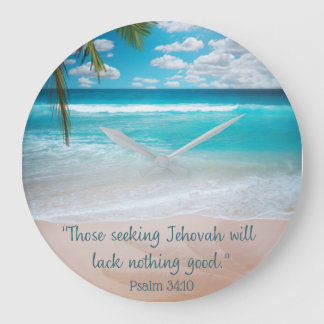 Inspirational Tropical Beach Clock