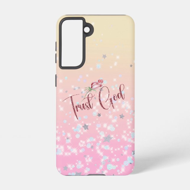 Inspirational Trust God Quote Faith Samsung Galaxy S21 Case (Back)