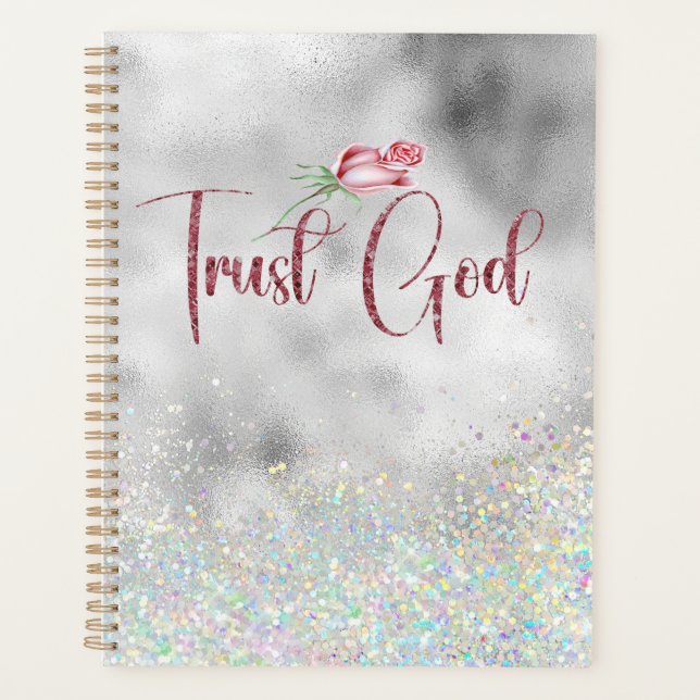Inspirational Trust God Quote Planner (Front)