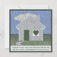 Inspirational Typography and Congrats for New Home