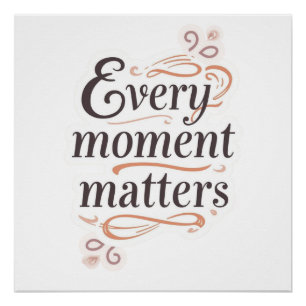 Inspirational typography art poster