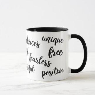 Inspirational Typography Mug