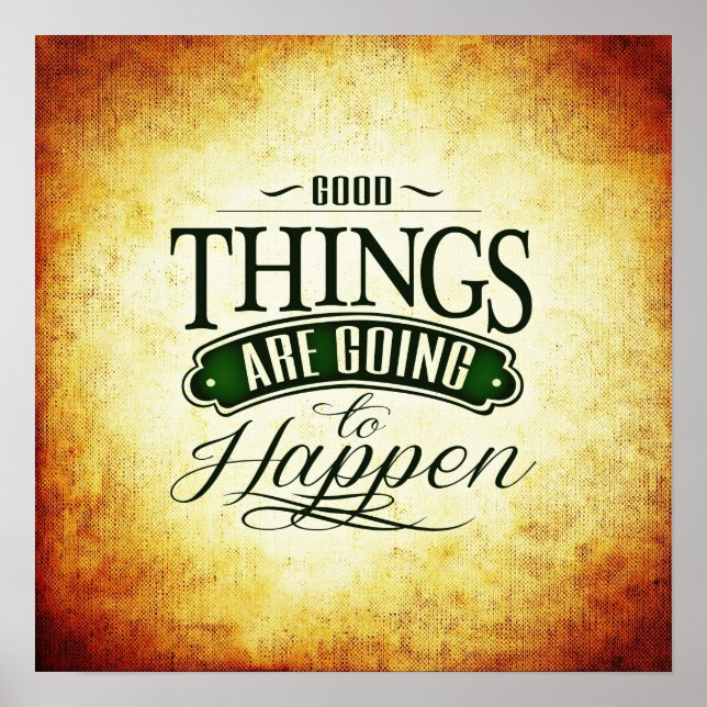 Inspirational Uplifting Quote Message Poster (Front)