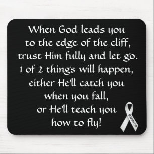 Inspirational Verse For Cancer Survivor Mousepad