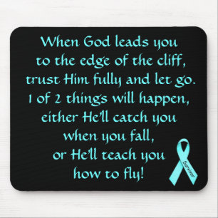 Inspirational Verse For Cancer Survivor Mousepad