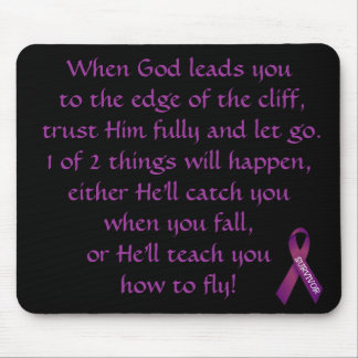 Inspirational Verse For Cancer Survivor Mousepad