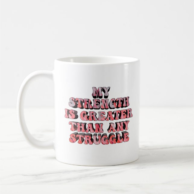 inspirational vibes for positive attitude coffee mug (Left)