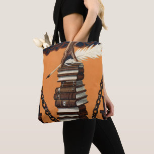 Inspirational Vintage Literacy Campaign Art Print Tote Bag