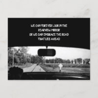 INSPIRATIONAL VINTAGE PHOTO REAR VIEW MIRROR CAR
