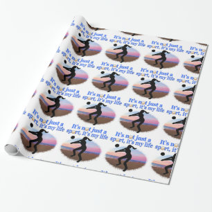 INSPIRATIONAL VOLLEYBALL IS MY LIFE DESIGN WRAPPING PAPER