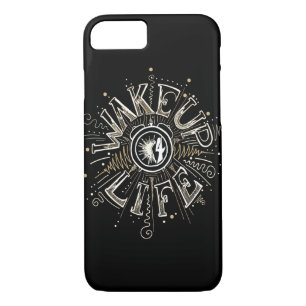 Inspirational WAKE UP 4 LIFE quote illustration iPhone 8/7 Case