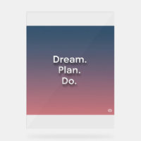 Inspirational Wall Art – "Dream. Plan. Do." – Mini
