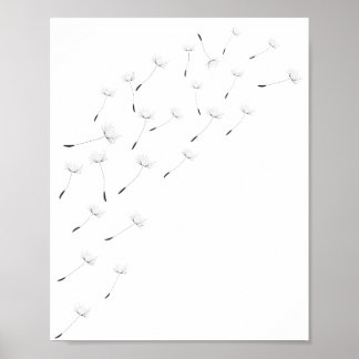 Inspirational Wall Art, Nature Dandelion Poster