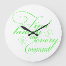 Inspirational wall clock