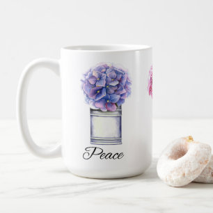 Inspirational Watercolor Hydrangeas Coffee Mug