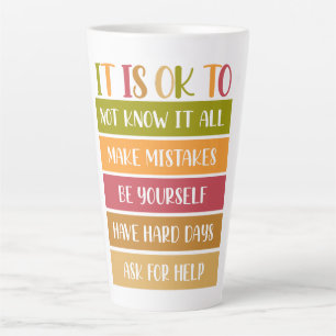 Inspirational Wellness Quote Latte Mug