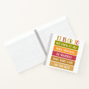 Inspirational Wellness Quote Notebook