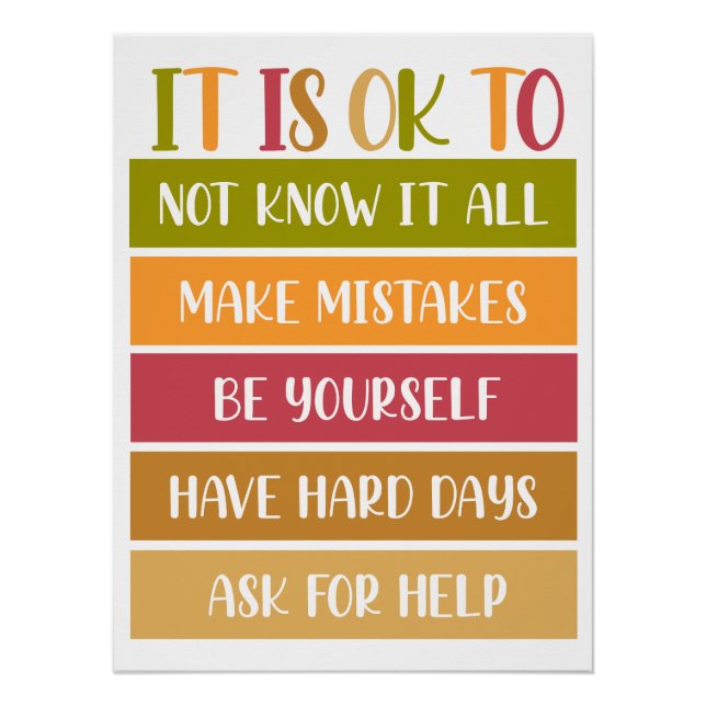 Inspirational Wellness Quote Poster (Front)