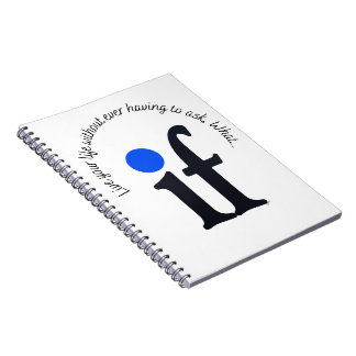 Inspirational 'What if' Notepad Notebook