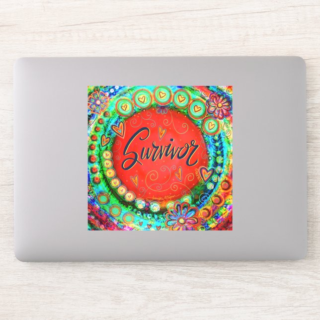 Inspirational Whimsical Red Survivor Inspirivity (Computer)