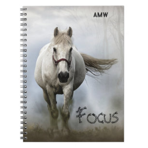Inspirational, White Horse, Focus, Journal