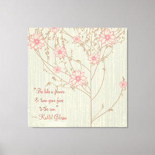 Inspirational Wild Flower Wrapped Canvas