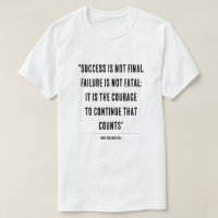Inspirational Winston Churchill Quote Typography D