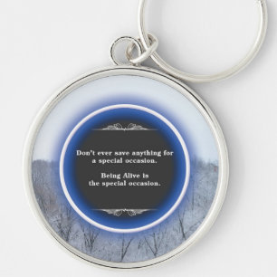 Inspirational Winter Key Ring