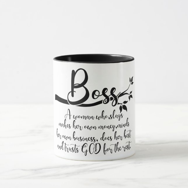 Inspirational Woman Boss Definition Mug (Center)